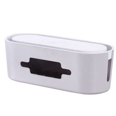 

Home Office ABS Plastic Power Strip Storage Box Portable Cord Socket Storage Case Container Supplies