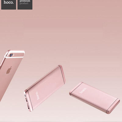 

HOCO UPB03 Metal Dual USB Mobile Power Bank For IPHONE Mobile Phone 12000mAh Li-Polymer Battery Power Charger