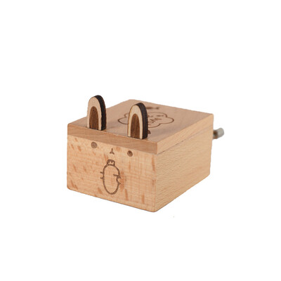 

Gobestart Wooden Hand Music Box Crafts Retro Birthday Gift Home Decoration Accessoriies