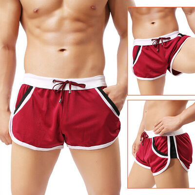 

Mens Summer Breathable Pocket Shorts Gym Sports Running Casual Short Pants