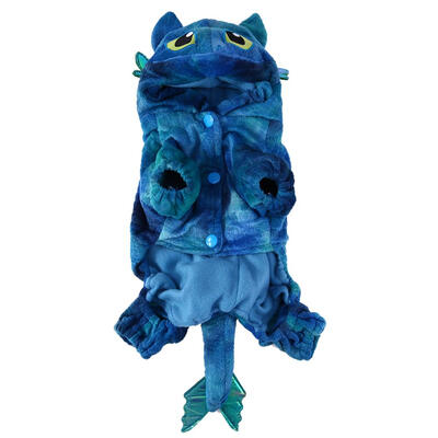 

Lovely Pet Cat Dog Warm Coral Velvet Costumes Fly Dragon Halloween Costume