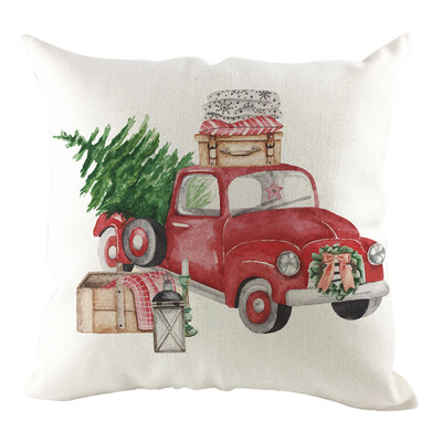 

Siaonvr Christmas Pillow Cover Pillowcases Decorative Sofa Cushion Cover Home Decoration