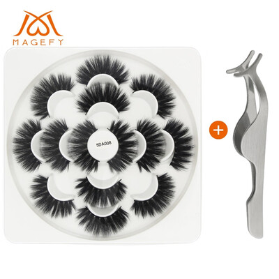 

Gobestart 7 Pairs Of Lotuses With 5D Mink False Eyelashes And Natural Dense Eyelashes