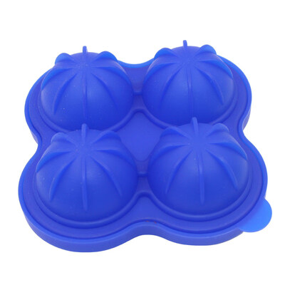 

Silicone Ice Cube Mold Round Ball Maker 4-grid Tray Mould Bar Restaurant Tool