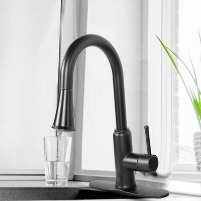 

Greensen Kitchen Sink Faucet Pull Down Sprayer Hot&Cold Mixing Sensor Red Bronze Brushed
