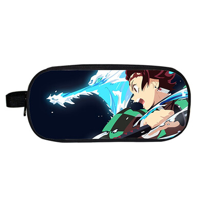 

Demon Slayer Kimetsu No Yaiba Backpack Anime School Pen Bag Pencil Case For Teen Boys Girls Students