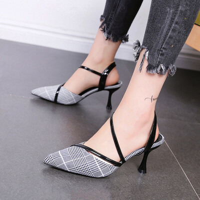 

Sandals stiletto heels fashion sexy princess shoes temperament shallow mouth shoes Baotou 2018 summer womens shoes