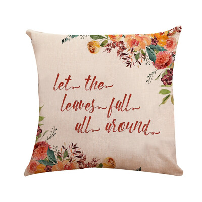 

Tailored Thanksgiving wreath Pattern Cushion Cover Throw Pillow Case Sofa Bed Home Decor