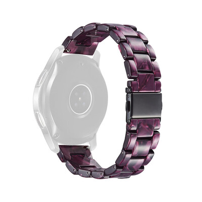 

〖Follure〗Luxury Crystal Resin Agate Beads Watch Band Strap For Samsung Galaxy watch 46mm