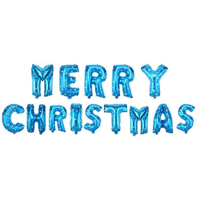

Merry Christmas Letters Foil Balloon Set Party Festival Decoration