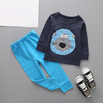 

2PcsToddler Baby Girls Boys Kids Cartoon Outfits Clothes T-shirt TopsPants Set