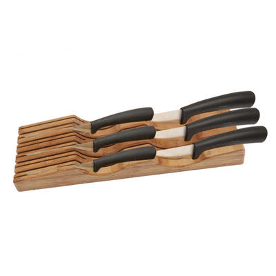 

Greensen Bamboo Knife Holder Organizer Holds 10-15 Knifes Kitchen Tool