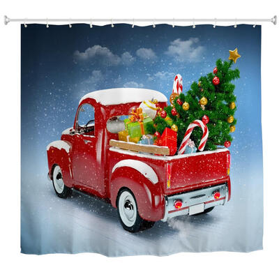 

Truck Christmas Tree 3D Digital Printing Fabric Waterproof&Mildewproof
