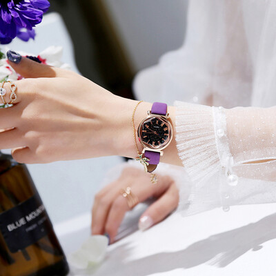 

Ins Wind Shake with chic Wind Korean Fashion Simple Star Womens Watch Student Watch Quartz Watch