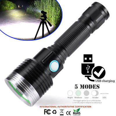 

Saidsome 5Modes XPG LED USB Charging Rechargeable 18650 Flashlight Torch Light flashlight lamp