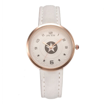 

Simple Female Watch Featuring A Star Pattern And Roman Numerals Womens Watches Bayan Kol Saaty Fashion High Quality Clock