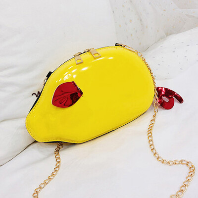 

Tailored Women Spring And Summer Fashion Patent leather Candy Color Cartoon Bag Messenger