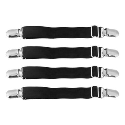 

4Pcsset Adjustable Bed Sheet Clip Fasteners Straps Elastic Holder Fixing Clamp Bed Sheet Clip Bed Sheet Fastener