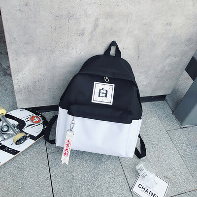 

Ins Super Fire Bag Contrast Small Boys Backpack Pupil Bag Personality Contrast China Trend Backpack