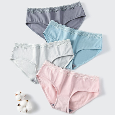 

New fashion cotton mesh lace ladies underwear