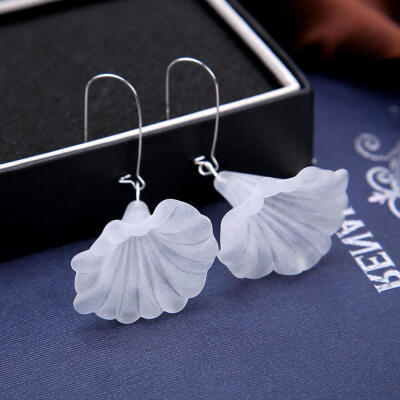 

EK414 Korean Style Personality Crystal Acrylic Flowers Drop Earrings For Women Geometric Dangle Earring Lover Sweet Cute Gift