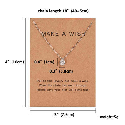 

Fashion Star Paper Card With Bow Pendant Women Minimalist Clavicle Chain Necklace Statement Valentines Day Gift Card
