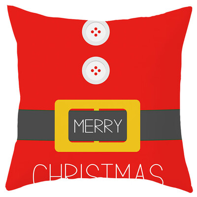 

Siaonvr Merry Christmas Short Plush Pillowcase Sofa Pad Set Home Decoration 18x18 Inch