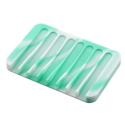 

Bathroom Silicone Soap Dish Anti Slip Soapbox Plate Soap Storage Holder