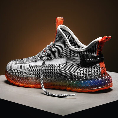 

FAN PAO like Adidas yeezy air boost 350 V2 4D mesh flyknit men outdoor breathable fashion casual running athleisure sneakers