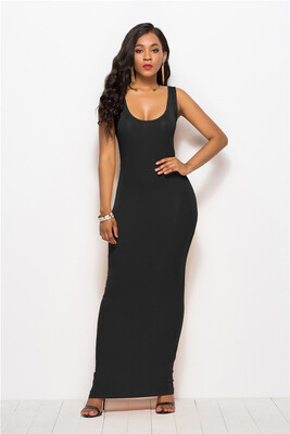 Womens elegant sexy vest long skirt fashion dress