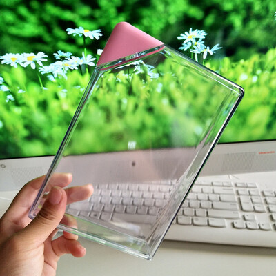 

Siaonvr Water Bottle Clear Book Portable Paper Pad Water Bottle Flat Drinks Kettle BK