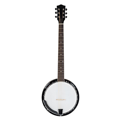 

Ktaxon Professional Wood Alloy Exquisite Sapelli Notopleura 6-string Banjo Dark Golden