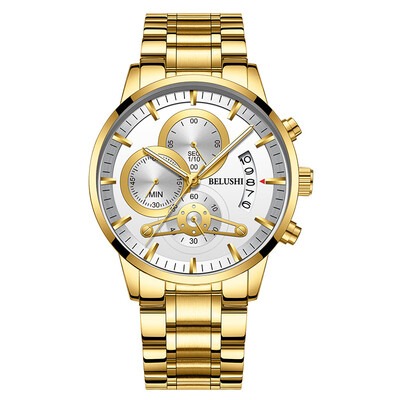 

Top Brand Watches Men Fashion Sports Quartz Clock relogio masculino Chronograph Waterproof Wrist Watch Full Steel Military Watch