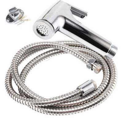

〖Follure〗Bidet Spray Chrome Hygienic Toilet Shower Head Hose Set Muslim
