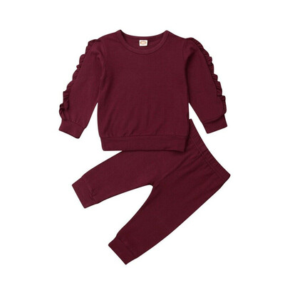

Toddler Kids Baby Girl Infant Clothes T-shirt Top Pants Outfit Sets Tracksuit