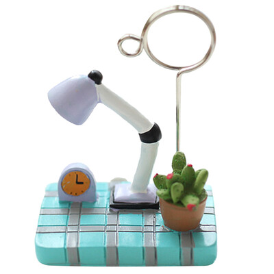 

1Pc Business Card Favor Desktop Resin Decor Memo Clip Photo Folder Stand Holder