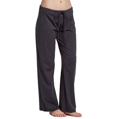 

Women Casual Pants Straight Loose Elastic Mid Rise Solid Long Wide Leg Trousers