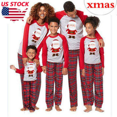 

Family Christmas Pajamas Set Xmas Pjs Matching Pyjamas Adult Kids Xmas Sleepwear