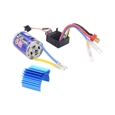 

Siaonvr ZD Racing 540 Brushed Motor 45A ESC wRadiator for 110 RC Crawler Car