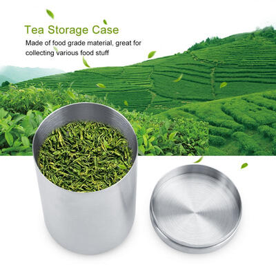 

Greensen Stainless Steel Man Cigarette Box Tea Cotton Swab Storage Case Container