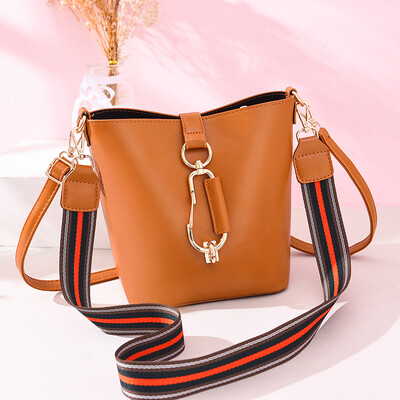 

Shangxin Female Bucket Bag Simple Net Red Baitie Fashion Small Handbag Shoulder Bag Slant Bag Female
