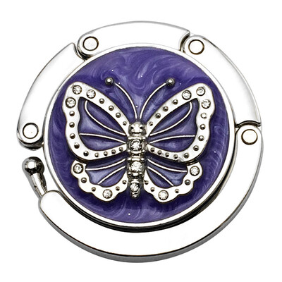 

Toponeto Mini Butterfly Beetle Folding Hanger Holder Table Hook for Purse Handbag Utility