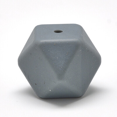 

Food Grade Environmental Silicone Beads Chewing Beads For Teethers DIY Nursing Necklaces Making Faceted Cube SlateGray 14x14x