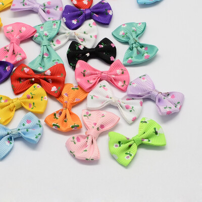 

Handmade Woven Costume Accessories Grosgrain Bowknot Mixed Color 23x35x6mm about 500pcsbag