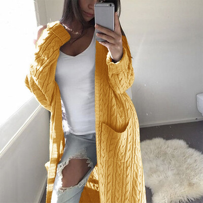 

Tailored Women Ladies Winter long Sleeve Casual Loose Knitted Sweater Jumper Coat Tops