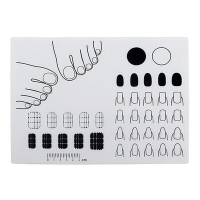 

Silicone Nail Art Stamping Mat Practice Coloring Pad Mat Polish Palette