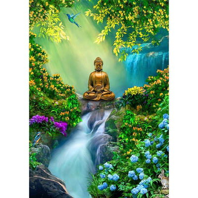 

5D Full Drill Diamond Painting Buddha Statue Embroidery Mosaic Craft Kits