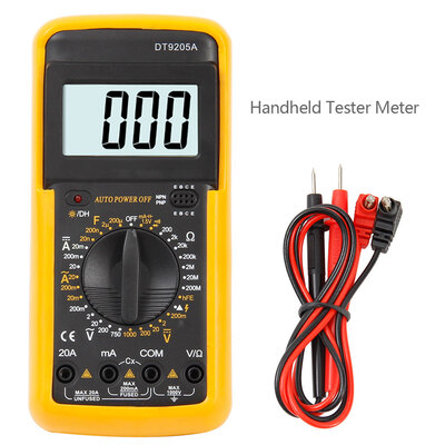 

DT9205A Digital Multimeter LCD ACDC Ammeter Resistance Capacitance Tester Professional Multimeter