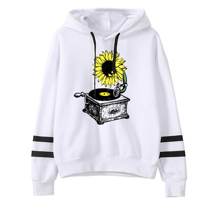 

Tailored Women Letter Printing Stripe Round Collar Long Sleeves Sweater Tops