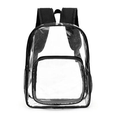 

Transparent School Bags Waterproof Women Travel Backpacks PVC Big Knapsack